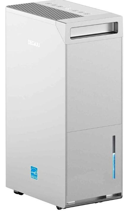 Decauu Energy Star Dehumidifier, Power Supply: AC 120V~60Hz, Product Size: 36.6x22x61.3 CM, Net Weight: 15 KG, Grey