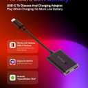 VITURE USB-C to Glasses and Charging Adapter, Charge and Play, Switch, Steam Deck