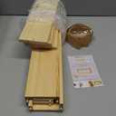 Floating Nursery Book Shelves for Wall, Natural Wood Wall Bookshelf for Kids Room Bedroom, Small Wooden Hanging Baby Book Shelf and Toy Organizer for Nursery Girl Boy Toddler Child - Set of 3 (16.5 Inch Long)