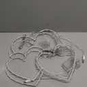 ILLUMINEW 2 Pack Valentine's Day Heart Window Lights, 8 Lighting Modes Red & Pink & White, 13.7 Inch LED Hanging Iron Frame Decor for Wedding Holiday Indoor Outdoor Party