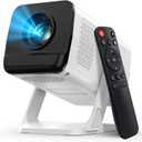[Built-in Apps & 2026 Upgraded] Mini Projector with WiFi and Bluetooth,Native 1080P Smart Projector 4K Supported,Auto Vertical Keystone,210 Rotatable,Compatible with TV Stick,Smartphone(Medium)