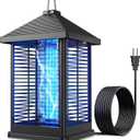 Bug Zapper Indoor & Outdoor with Auto Smart Light Sensor, 4000V Electric Mosquito Zapper, Insect Fly Trapper, Covers 2100sqft, IPX4 Waterproof Mosquito Lamp for Patio, Garage, Backyard, Porch