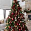 Burgundy Velvet Christmas Ornaments, 5x10 Inch Burgundy Bows for Christmas Tree Vintage Velvet Ribbon Holiday Decor for Home Door Wreath & Garland Indoor Decorations 10PCS