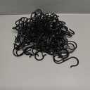 S Hooks for Hanging 50pcs Metal S Shaped Hanger Hanging Heavy Duty Hooks Clasp Home Bathroom Storage for Kitchen, Work Shop, Bathroom, Garden(Black)