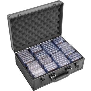 TOPLOADER 3" X 4" MAGNETIC CARDS PROTECTIVE CASE WITH DIVIDER - HARD CARDS - 15.1 X 10.6 X 5.9"