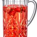 Amazing Abby - Stately - Acrylic Pitcher (80 oz), Clear Plastic Water Pitcher with Lid, Fridge Jug, BPA-Free, Shatter-Proof, Great for Iced Tea, Sangria, Lemonade, Juice, Milk, and More