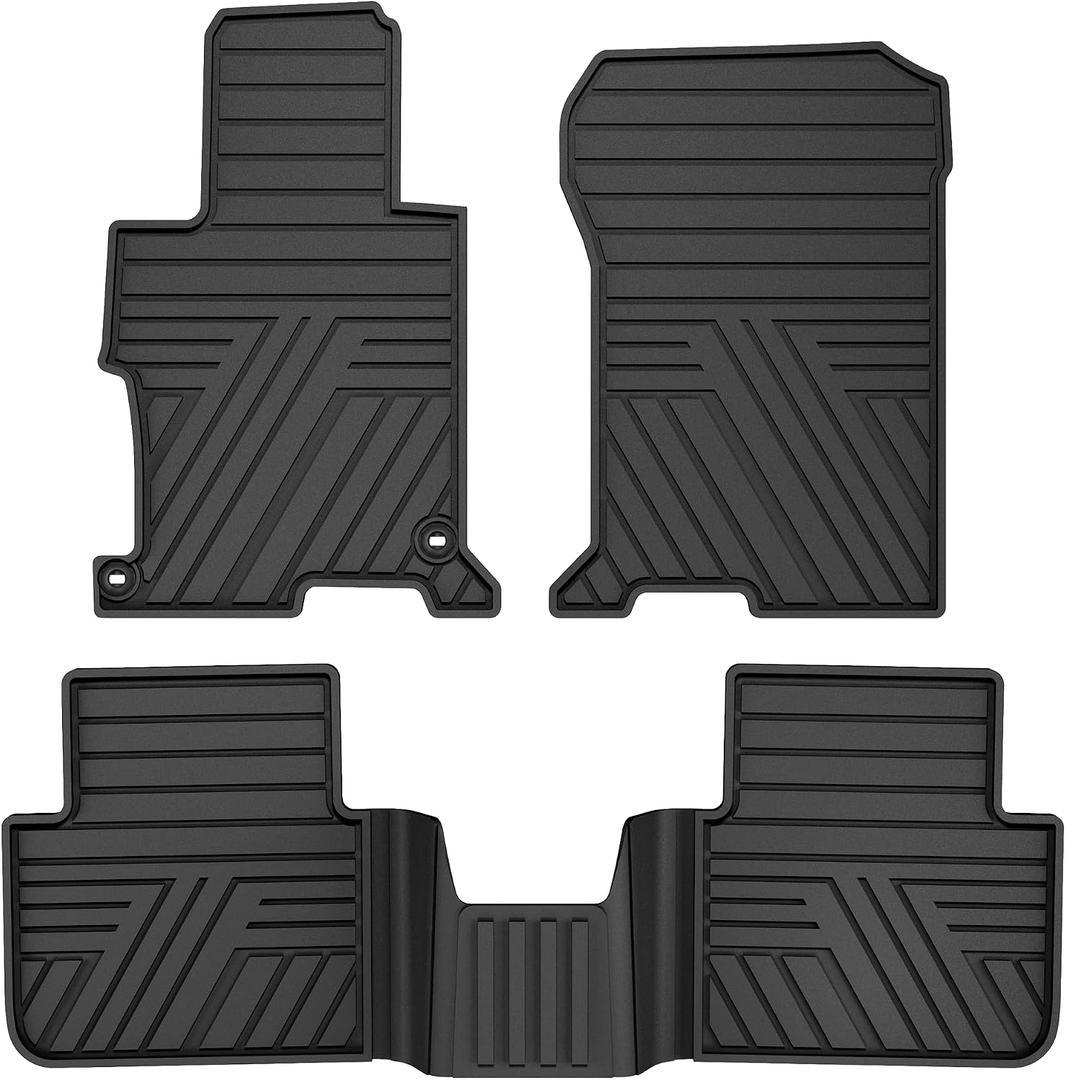 TTX LIGHTING Floor Mats for Honda Accord 2013-2017, Armor Black