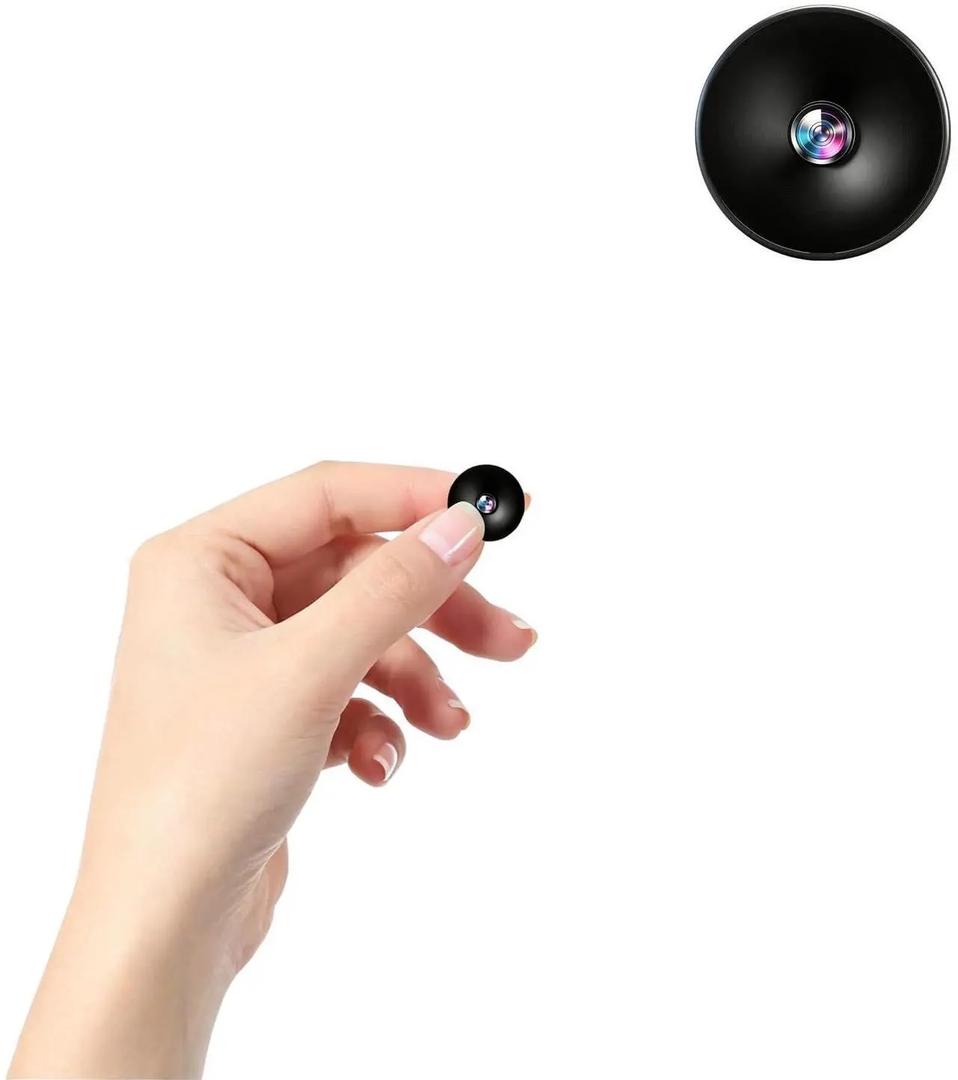 Hidden Camera with Audio/Video Mini Small Spy WiFi Security Secret System Smart Home Indoor Wireless Outdoor Nanny Night Vision Motion Detection Baby Monitor Pet Doorbell Seguridad (1, black, mini)