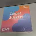 2 x [12 Pack] Rug Pad Gripper, Double Sided Non-Slip Rug Pads Rug Tape Stickers Washable Area Rug Pad Carpet Tape Corner Side Gripper for Hardwood Floors and Tile