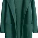 ANRABESS Women's Open Front Knit Lightweight Cardigan Casual Long Coatigan Sweater Lady Jacket Coat 2025 Fall Outerwear L