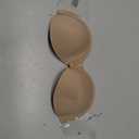 JOATEAY Strapless Backless Bra for Big Busted Women Sticky Invisible Underwire Bra Push Up Padded (Beige, M) C