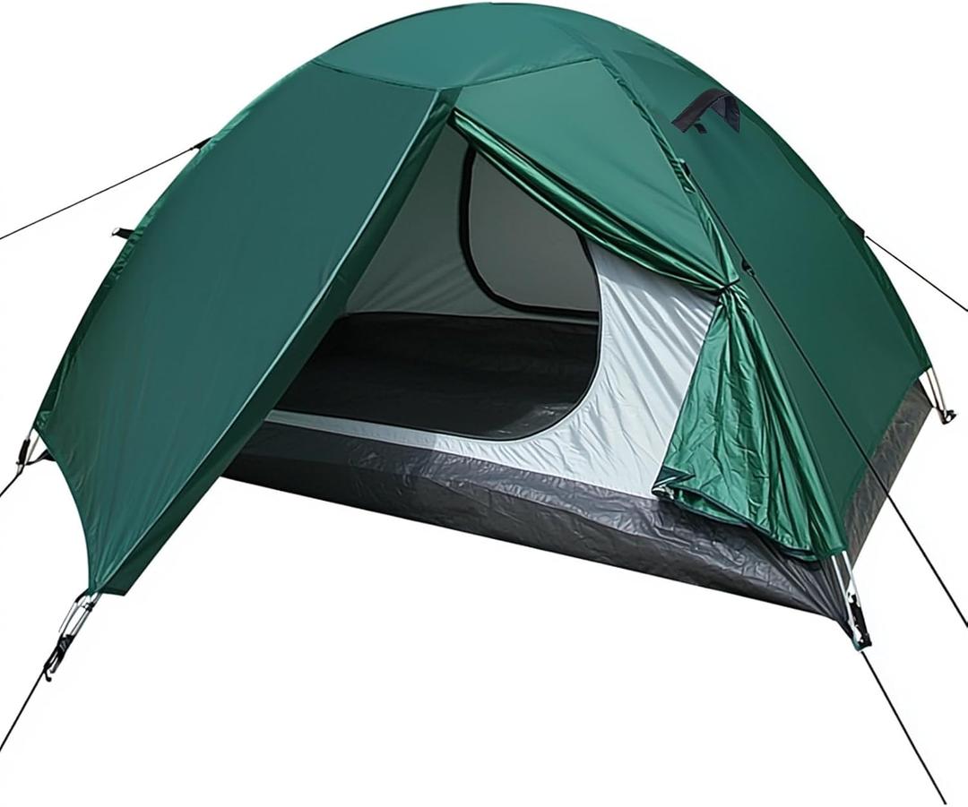 WILDROOTS Backpacking Tent, Mountain Hiking Tent for 2 Person, 4 Season Lightweight Camping Tent (blackish green)