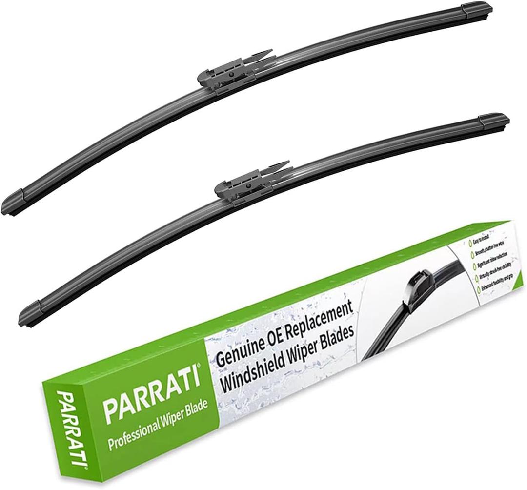 PARRATI 24 Inch &19 inch of High Performance Premium All-Season Automotive Replacement Front Windshield Wiper Blades for BMW M3 328i M340i 335i 328d, Easy DIY Install(Set of 2)