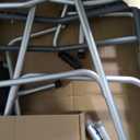 Medline Upright Walker with 5 Dual Wheels, Forearm Walker with Armrests, Height Adjustable, 300lb Weight Capacity, Height Adjustable 46-53", 31" Wide
