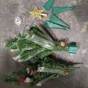 3 Ft Green Christmas Tree with Lights, Timer 8 Modes DIY 50 Warm White Lights Battery Operated Small Artifical Full Xmas Tree Pine Needles Cones Red Berry for Tabletop Home Indoor Holiday Party Decor