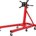 2000 LBS Engine Stand,Heavy Duty Foldable Rotating Engine Stand with 360-Degree Rotating Head,4 -Adjustable Arms & 6-Casters,for Vehicle Maintenance and Auto Repair