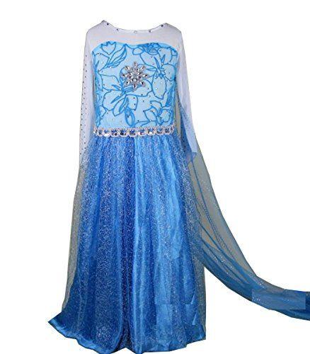 Dressy Daisy Toddler Little Girls' Ice Princess Dress Costume Birthday Halloween Christmas Fancy Party Dresses
Size 90