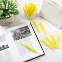 Fuutreo 60 Pack Pastel Highlighters Bulk Bright Color Highlighter Marker Chisel Tip Dry Quickly Safe Highlighter Pens Fluorescent Ink for Adults Home Office(Yellow)