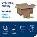 Tork Multifold Hand Towel, Natural, 100% recycled, FSC certified, Compatible with H2 Dispensers, 16 packs x 250 sheets (MK520A), 250 Count
