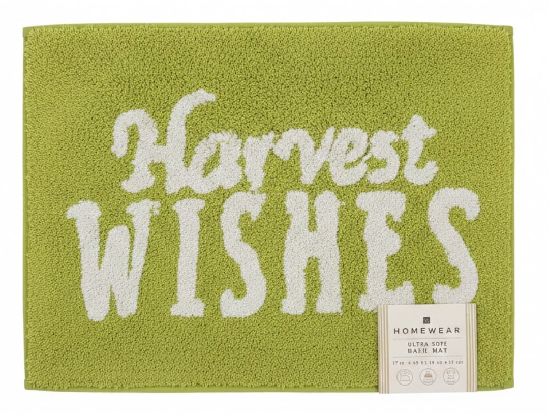 Harvest Wishes Homewear Ultra Soft Bath Mat 17x24