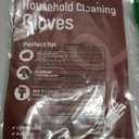 Bamllum Rubber Kitchen Dishwashing Gloves - 4 Pairs Colorful Reusable Household Cleaning Gloves for Washing Dishes and Cleaning Tasks, Flexible Long-lasting and Non-Slip (Small, Blue+Pink+Yellow+Red)