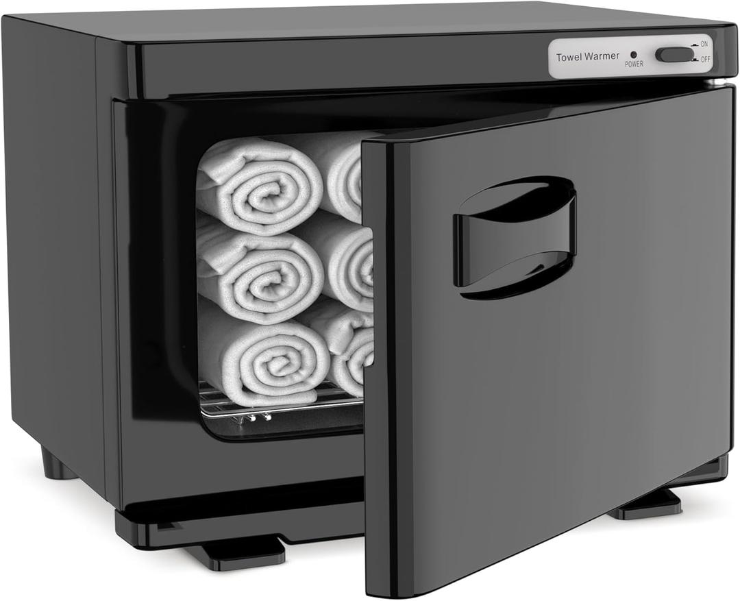 Hot Towel Warmer SalonDepot 8L Capacity Spa Towel Warmer with Compact Design for Salon, Barber Shop, Massage & Facial (Black)
