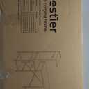 Bestier Gaming Desk with LED Lights, 51.3 Inch Computer Desk with 4 Tiers Reversible Shelves, Home Office Writing Desk with Side Storage Bag, Hooks and Height Adjustable Shelf (Black Grained)