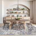 Washable Large 9x12 Area Rug: Living Room Oriental Non Slip Soft Rugs Indoor Low Pile Stain Resistant Carpet for Bedroom Dining Room Farmhouse Distressed Thin Home Decor Floor Mat (9x12 Brick)
