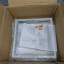 2 Pack White Flush Mount Ceiling Light, Farmhouse Ceiling Light Fixtures, 2-Light Rustic Metal Finish Industrial Kitchen Light Fixture for Bedroom, Hallway Light (2 Pack(9.8 in))