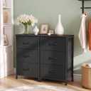 3 Drawers Dresser for Bedroom Fabric Storage Tower with Wooden Top, 11.8"D x 15.7"W x 29.5"H