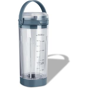 Ninja Blast Accessories 3pcs - Replacement Parts 18oz Blending Vessel Cup & Vessel Cap & Sip Lid with Carry Handle, Compatible with Ninja Blast Portable Blender BC100 Series and BC151 Series Blue