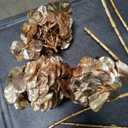 Hollyone 3Pcs Artificial Hydrangea Flowers 26inch Christmas Ornaments Flowers Champagne Gold Fake Hydrangea Flower Floral Arrangements Bouquets Xmas Faux Hydrangeas Stems Wedding Christmas Home Decor