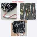 Makeup Bag Toiletry Bag for Womencute Cosmetic Bag with Relief Design, Can Accommodate Various Cosmetic Accessories Black