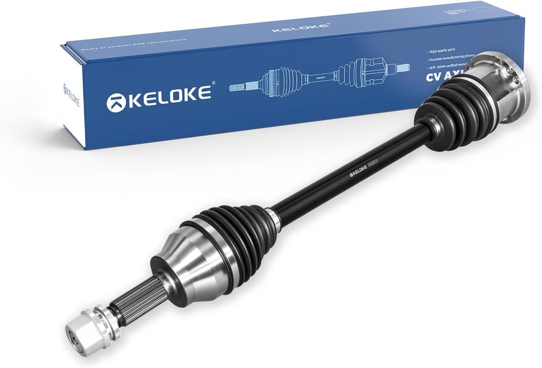 KELOKE CV Axle Shaft Assembly, Front Left Driver Side, Compatible with Infiniti G25 2011-2012, G35 2007-2008, G37 2009-2013, V6 2.5L 3.5L 3.7L, Replaces# 39101JK500 66-6283