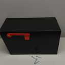 Large Locking Mailbox for Outside, RAINHOL All-Metal Modern Security Mailbox with 2 Keys, 21" x 11.2" x 10.5", Black