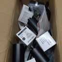 vivihobb Dimmable Plug in Track Light Black 4 Light Plug in Ceiling Lighting Fixture with 16.4' Long Cord,4 Way Ceiling Spotlight,Rotatable Wall Mount Light Head,LED dimmable Spot Bulbs Included