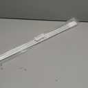 Generic White Aluminum Drapery Curtain Wand Pull Rod w/Swivel Snap & Handle White (3 Pack - 48""), Silver