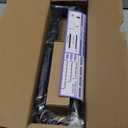 Black Wrap Around Curtain Rods 28 to 48 Inch:Blackout Adjustable Window Curtain Rod,Room Darkening Heavy Duty Curved French Metal Single Drapery Rods for Bedroom Kitchen Easy Install,Matte Black