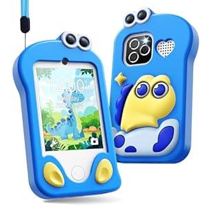 Kids Smart Phone, Phone for Kids Ages 3-12 | 2.8" Touchscreen, Dual Camera & Video Recording | Educational Learning Toy with Games & Music | Christmas Birthday Gift for Boys and Girls（Blue）
