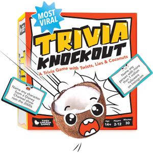 Tiki Knockout: Bluff Your Way to Victory  Team Building & Party Board Games  Bluffing Trivia Game for Friends & Family Game Night