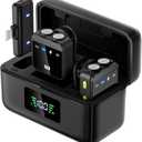 WNH Wireless Lavalier Microphone for iPhone/iPad (Lightning Port), 48khz Recording, Noise Reduction, 70Hrs Battery, Magnetic Clip iPhone Microphone for Video Recording Podcast Vlogging Streaming