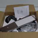 Farmhouse Ceiling Fans with Light, 48 Inch Bedroom Ceiling Fan with Lights, 6-Speed Adjustable, Quiet and Reversible DC Motor, Dual Finish 5 Blades, Rustic Caged Ceiling Fan for Living Room (Black and Walnut)