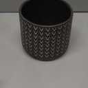 Napco Imports Indoor Outdoor Plant Succulent Herb Flower Pot 5 Inch Ceramic Chevron