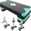 Aerobic Step Platform, Non Slip Adjustable Height Step Trainer, 26.5" x 10.5" (EXP 11/29/35)