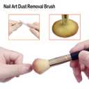 2 x 11PCS Nail Art Brush Set with Nail Dust Brush, Double-Ended Silicone Nail Art Tools for Acrylic Nails, Carving, Painting, Line Drawing, DIY Salon Manicure