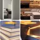 COB LED Strip Light 16.4ft, Dimmable 2300K-6500K White CCT Tunable, DC 24V Cuttable LED Tape Light, High Density 3040 LED 36W CRI 90, APP Remote Control, Music Mode, For Home DIY, Living Room, Bedroom