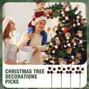 2 x 6 Pack Velvet Christmas Ball Ornament 11.8 Inch Large Christmas Tree Ball Picks Xmas Tree Topper Hanging Decor for Home Stockings Vase Fillers Garland Wreath Holiday DIY Crafts Supplies (Brown)