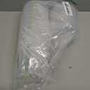 Airtight Clear Plastic Container with Lid, Ice Buckets for Parties, Reusable Ice Cream Tub with Handle, Food Storage Container, Food Grade Freezer and Microwave Safe for Sauce, Soup (16 OZ/500 ML)