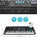 61 keys keyboard piano, Electronic Digital Piano with Built-In Speaker Microphone, Portable Keyboard Gift Teaching for Beginners, electric piano for kids