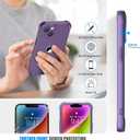 ORETECH for iPhone 14 Case, with [2 x Screen Protectors] [15 Ft Military Grade Drop Test] [Camera Protection] 360 Shockproof Slim Thin Phone Case for iPhone 14 Cover 6.1"- Purple